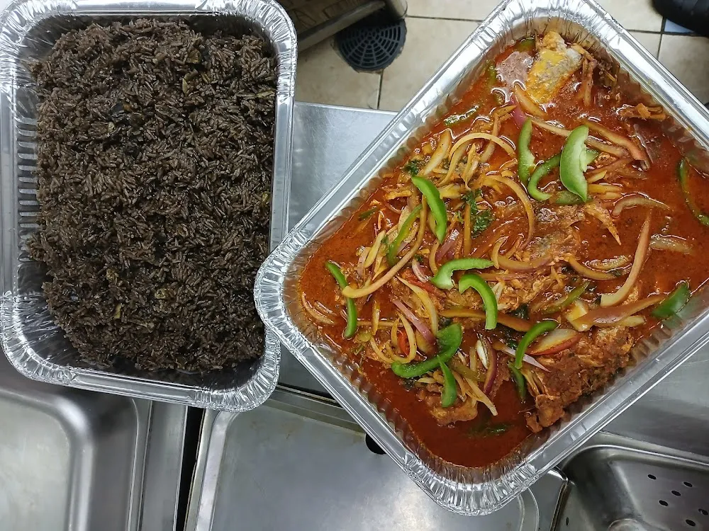 Haitian Mushroom Rice with Chicken Stew